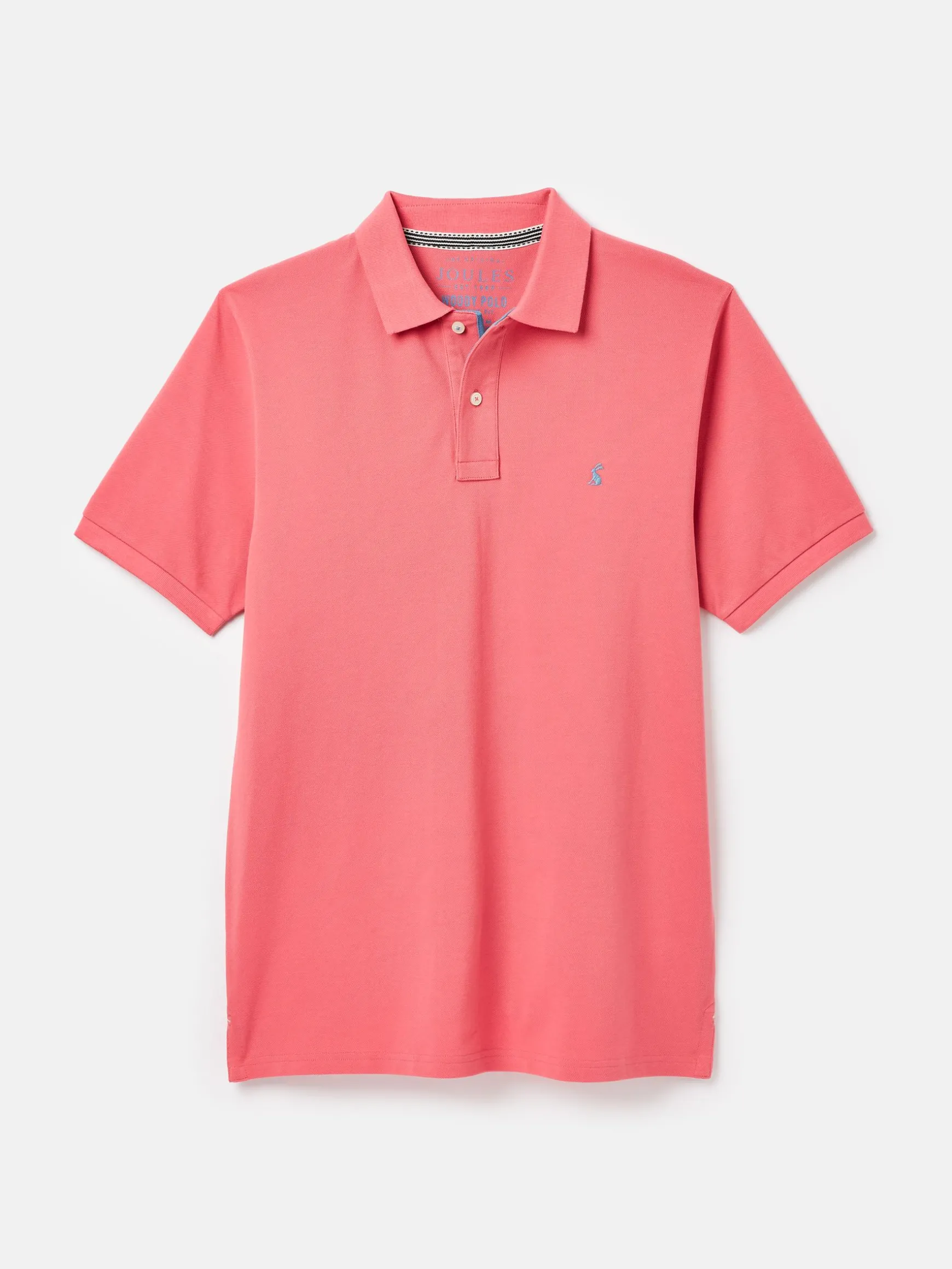 Woody Soft Pink Regular Fit Cotton Pique Polo Shirt