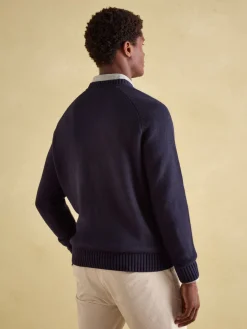 4x4 Navy Applique Crew Neck Jumper